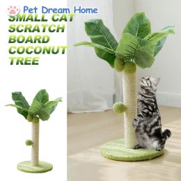 Scratchers Natural Brown Cat Scratching Post Harmless Wood Board Cat Scratcher Tree Pet Supplies Cat Scratching Column Strong Durable 25cm