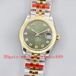 Ladies Watch Women 31mm 279171 Diamond Dial 904L Steel Bracelet 2824 Automatic Wristwatches Sapphire Waterproof Watch