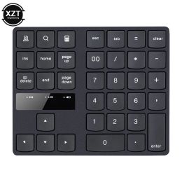 Keyboards 2.4G Wireless Charging Multimedia Mini Number keyboard 35 keys Mute Digital Keypad for Android IOS Windows System