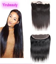 Malaysian 13X4 Lace Frontal Straight Hair Part Ear To Ear 13 by 4 Lace Colour Middle Brown Human Hair1350230