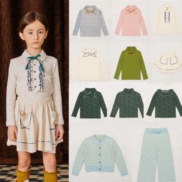 Criança menina roupas mp marca outono crianças manga longa t camisas princesa floral calças crianças moda roupas de bebê 240220