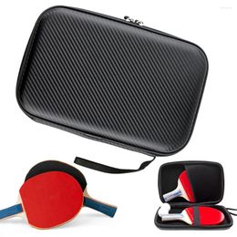 Outdoor Bags Pong Rackets Bag With Soft Inner Table Tennis Bat Case Outer Zipper Accessories For 2 Paddles Multiple Balls