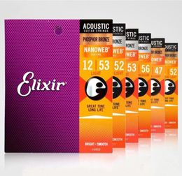 Elixir Acoustic Guitar Strings Phosphor Bronze Shade 160771600216052110251105216027161021110011002110271200012002120502972543