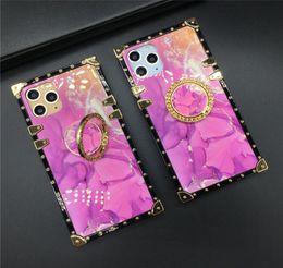 Fashion Pink Marble Square Phone Case for Samsung Galaxy Note 20 Ultra 10 Plus S8 S9 S10 S20 Plus J6 A71 A20 A50 A70 A51 A81 Phone9481786