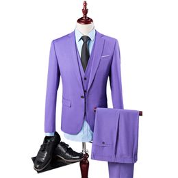 VERTVIE 2024 Brand Men Suit Fashion Solid Suit Casual Slim Fit 2 Pieces Mens Wedding Suits Jackets Male Plus Size 3XL High Quality Suit Jacket 294 888