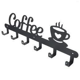 Kitchen Storage Wall-mounted Coffee Cup Holder Shelves Metal Cups Wrought Iron Supply