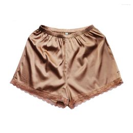 Women's Panties Women Silk Safty Shorts Pure Mulberry Satin Luxury Breathable Pants Summer Underwear Anti-allergy Cool