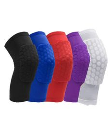 Honeycomb Knee Pads Basketball Sport Kneepad Volleyball Knee Protector Brace Support Football Compression Leg Sleeves for Kids Adu5708187