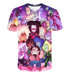 Cartoon Anime Steven Universe 3D T Shirt Women Men Boys Girls Summer Fashion Short Sleeve Funny Tshirt Graphic Tees Streetwear9629310