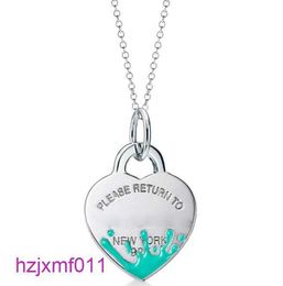 Q1n5 Pendant Necklaces S925 Silver Love Heart Designer for Women Brand Luxury Nice Diamond Elegant Charm Link Chain Choker Splashink Neckla