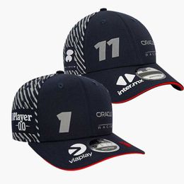 Ball Caps Official HighQuality Red Colour Bull Team Hip Hop Hat New Max Verstappen Orange Lion Driver Cap Hat Accessories baseball Cap