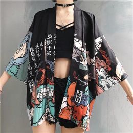 Ethnic Clothing Japanese Kimono Women Cardigan Summer Traditional Woman 2024 Cosplay Yukata Female Obi Streetwear Haori Shirt Clothes