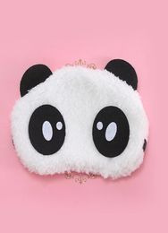 New Arrival Breathable And Comfortable Sleep Blinder Blinkers Eyeshade Cute Cartoon Panda Velvet Nap Goggles Eye Mask3978820