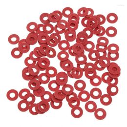 Computer Coolings 100pcs Red Fiber Washers Rubber Flat Washer Plumbing Insulation