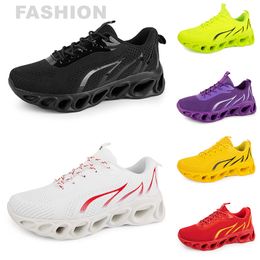 men women running shoes Black White Red Blue Yellow Neon Grey mens trainers sports outdoor athletic sneakers GAI color23