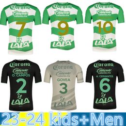 23 24 Santos Laguna Adult Children's Set Football Jersey F TORRES A.CERVANTES ORRANTIA GORRIARAN E.AGUIRRE DORIA D.MEDINA Home and Away Football Shirt Uniform