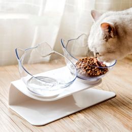 Supplies 15 Degrees Basin Oblique Mouth Double Bowl Dog Bowl Pet Cat Dog Food Bowl Antivomiting Ortopedic Cat Bowl