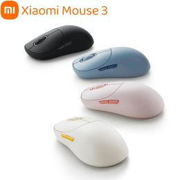 Mice New Xiaomi Wireless Mouse 3 Bluetooth 2.4GHz Dual Mode 1200DPI High Precision Sensor Portable Silent Mouse Support Windows/macOS