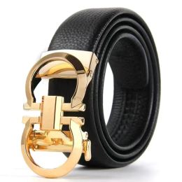 Belts 2023 Designer Belts New 8figure Design Belt Leather Automatic Belt Lettering G Business Casual Dress Jeans 110130 Cm