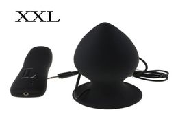 Super Big Size 7 Mode Vibrating Silicone Butt Plug Large Anal Vibrator Huge Anal Unisex Erotic Toys Sex Products L XL XXL5381413