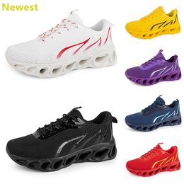 2024 hot sale running shoes mens woman whites navys cream pinks black purple Grey trainers sneakers breathable Colour 92 GAI