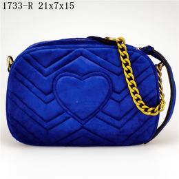 Borse firmate di alta qualità Borse da donna in velluto stile cuore Borse a tracolla con catena dorata Borsa a tracolla Borsa Soho Borsa tote da discoteca Borsa a tracolla Portafoglio zaino 6 colori