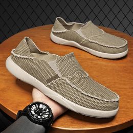 Running Shoes Men Comfort Flat Breathable Grey khaki Black Nude Shoes Mens Trainers Sports Sneakers Size 39-47 GAI