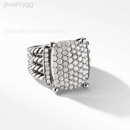 24SS Designer David Yumans Yurma Jewellery 925 Sterling Silver Group Set Zircon Ring for Junior Girls