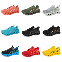 men women running shoes GAI black white purple pink green navy blue light yellow Beige Nude plum mens Walking shoes trendings