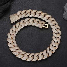 24mm Width Cuban Link Chain Prong Large Necklace Bracelet Hiphop Rapper New Arrival Men Jewellery