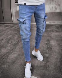 EBAIHUI New Men039s Distressed Skinny Jeans Men Designer Mens Slim Rock Revival jeans Straight Hip Hop Man039s streetwear J8983562