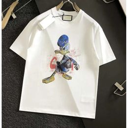 Advanced Version Italy Fashion GG Men's T-shirt Tops Summer Female GG Letter Printing Luxury Brands Shirt Men and Women Highs Quality QUCCI Casual Cotton Tees 9785 781