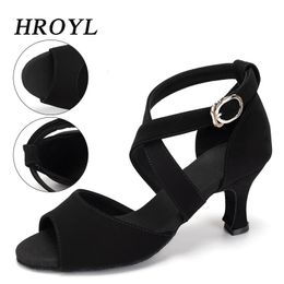 Dance Shoes For Women Girls Ladies Latin Ballroom Dance Shoes Woman Sandals Salsa Tango Modern Party Dancing Shoes Medium Heels 240228