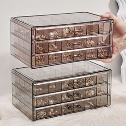 2023 New Jewellery Box Transparent Multi Layered Large Capacity Ring Earrings Necklace Dressing Table Storage