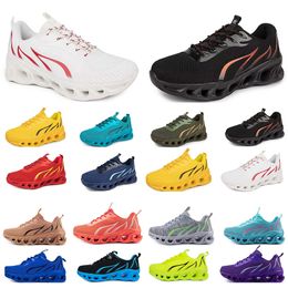 spring men women shoes Running Shoes fashion sports suitable sneakers Leisure lace-up Color black white blocking antiskid big size GAI 382