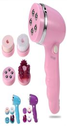 4 In 1 Electric Facial Pore Cleaner Massager Antiageing Face Eye Massage Washing Brush Skin Cleansing Spa Face Care Beauty Tool9086756