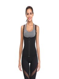 Neoprene Waist Trainer Girdle Sculpting Slimming Tummy Shapewear Zipper Hook Double Control 6 Steel Bones Body Shapers Corset 5598366