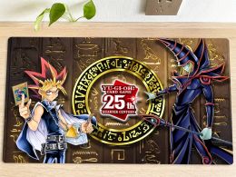 Pads YuGiOh Table Playmat Dark Magician TCG CCG Mat Trading Card Game Mat Mouse Pad Gaming Play Mat 60x35cm Free Bag