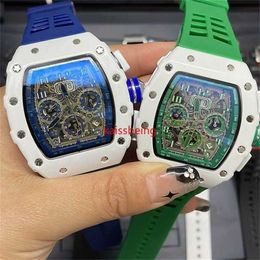 68% OFF watch Watch Luxury Mens Leisure Woman Steel Calendar Silicone 6 pins Quartz Wristwatch Factory sales