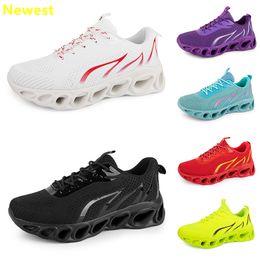 2024 hot sale running shoes men womans white navy cream pinks black purple Grey trainers sneakers breathable GAI