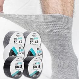 Men's Socks Disposable Breathable Compression Summer Medium Sleeve Short Black White Travel Slim Throw Men Women