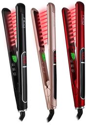 HTG Professional Hair Straightener with lONIC Infrared Hair Straightener Straightening iron LCD Display Hair Flat Iron HT087 CX5544111