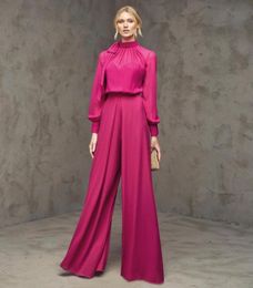 vestidos formales Ever Pretty Two Piece Empire Mother Of The Bride Pant Suits High Collar Lady Prom Suit Gowns vestido de madrinha3291342