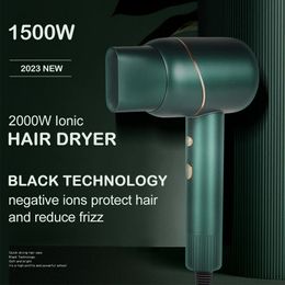 Ionic Hair Dryer Professional Electric Blow Dryer Mini Portable Travel Hair Dryers Cold 1500W Fast Drying Hairdryer240227