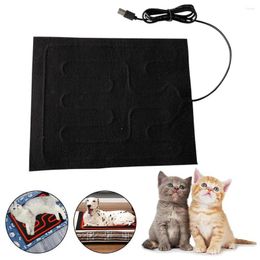 Carpets 5V 2A USB Electric Heating Heated Cushion Sheet Adjustable Seat Reptile Waterproof Pet Temperature Car Mat U6R4