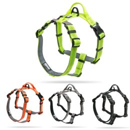 Harnesses Winhyepet Pet Harness Dog Reflective Light Vest Nylon Outdoor Luxury Dogs Accessories Comfort Chest For Chihuahua,Bulldog,Puppy