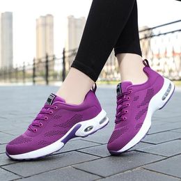 Men women fashion outdoor sneakers athletic sports shoes breathable soft sole for women shoes pink purple GAI 102