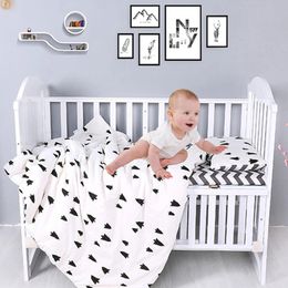 7Pcs/Set Baby Bedding Set Cotton Bed Linens Kit For Boy Girl Cribs Cartoon Cot Pillowcase Bed Sheet Duvet Cover Without Filler 240229