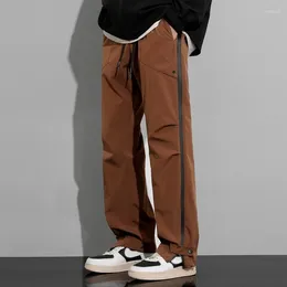 Men's Pants Spring Tactical For Men Outdoor Waterproof Wind-Proof Sweatpant Harajuku Big Zipper Casual Trousers Unisex Streetwear