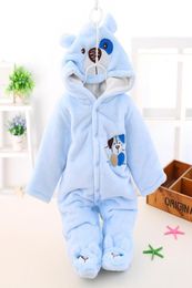 Newborn Baby Rompers Toddler Boys Girls Winter Jumpsuit Rompers Clothing Infant Babies Cartoon Snowsuit Outfits Clothes9707567